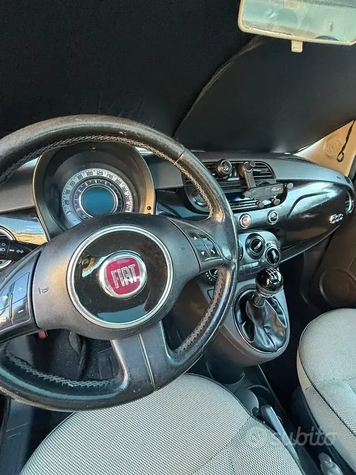 Usata Fiat 500 69 CV (50 kW) 2009 Nero Cabrio