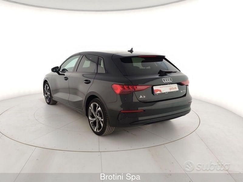 Usata Audi A3 Advanced 150 CV (110 kW) 2022 Nero mythos metallizzato Berlina