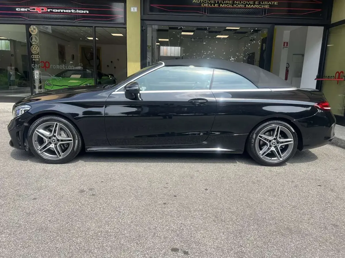 Usata Mercedes C200 Premium 184 CV (135 kW) 2020 Nero Cabrio