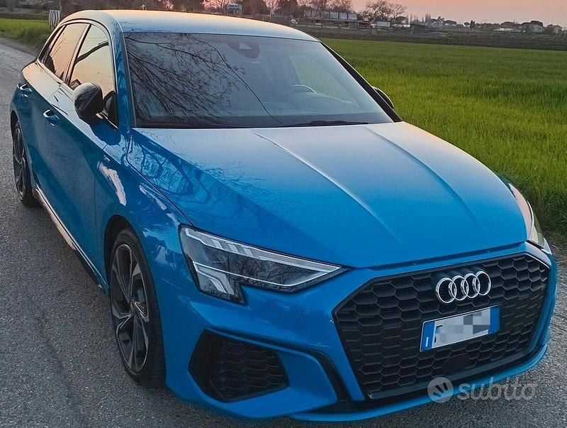 Usata Audi A3 S-Line 150 CV (110 kW) 2020 Blu Berlina