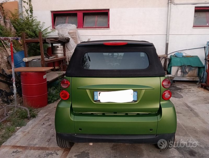 Usata Smart ForTwo Cabrio 84 CV (61 kW) 2007 Verde Cabrio