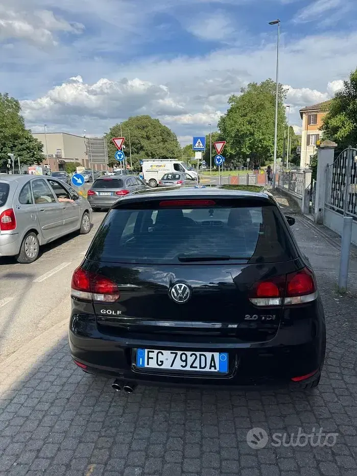 Usata VW Golf VI 140 CV (102 kW) 2009 Nero Utilitaria