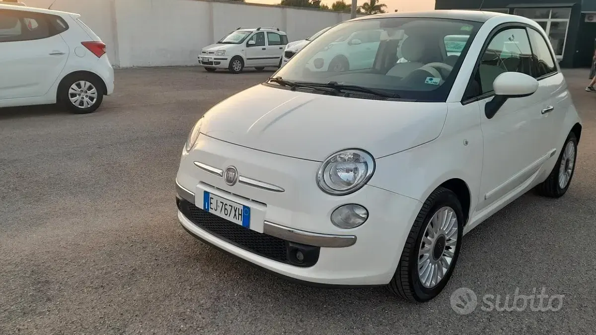 Usata Fiat 500 Lounge 69 CV (50 kW) 2012 Bianco Berlina