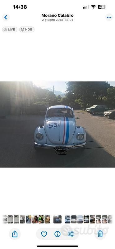 Usata VW Beetle 1970 Bianco Utilitaria