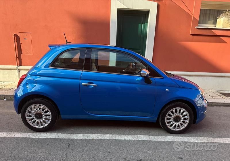 Usata Fiat 500 Lounge 69 CV (50 kW) 2018 Blu Berlina