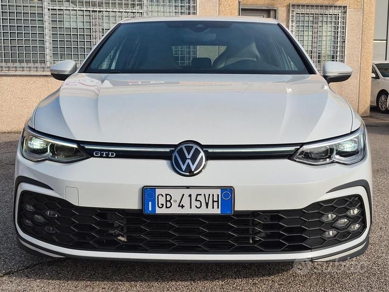 Usata VW Golf VII GTD 200 CV (147 kW) 2021 Bianco Utilitaria