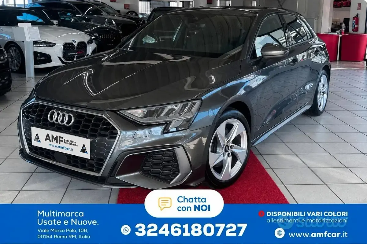 Usata Audi A3 S-Line 190 CV (139 kW) 2022 Grigio Berlina