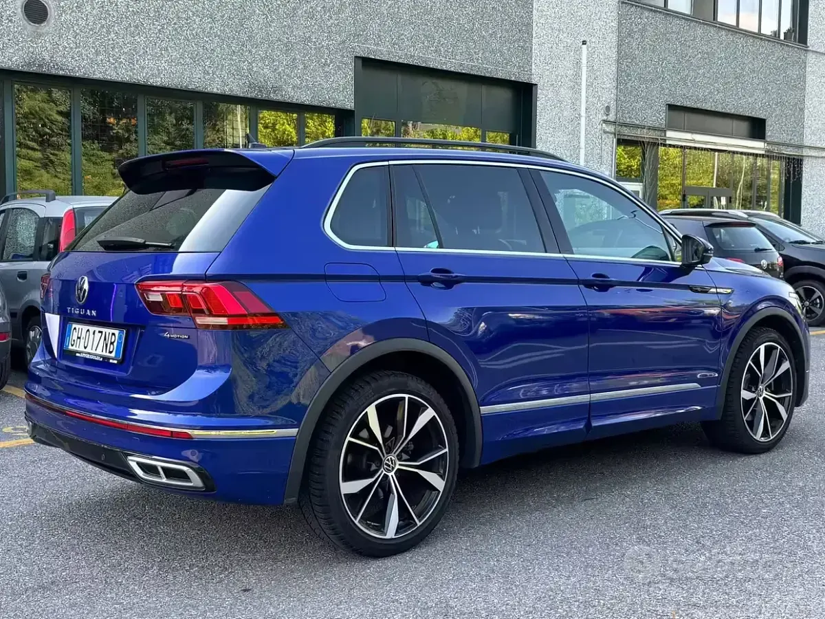 Usata VW Tiguan R-line 190 CV (139 kW) 2021 Blu SUV