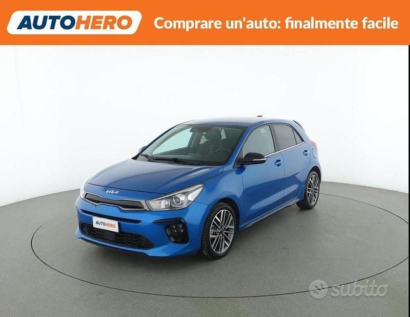 Usata Kia Rio GT-Line 120 CV (88 kW) 2021 Blu Berlina