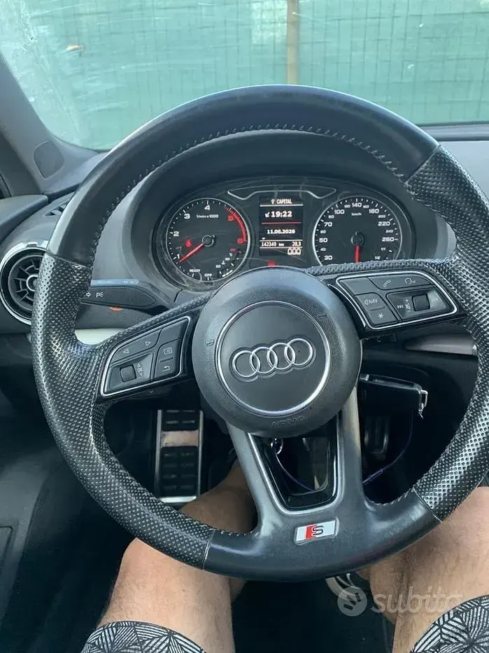 Usata Audi A3 S-Line 116 CV (85 kW) 2017 Grigio Berlina