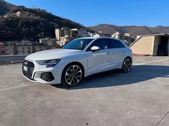 Usata Audi A3 S-Line 150 CV (110 kW) 2021 Bianco Berlina