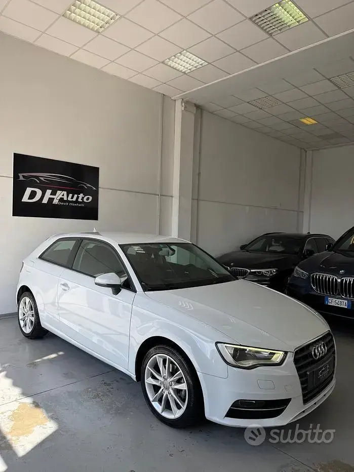 Usata Audi A3 Ambition 110 CV (80 kW) 2015 Bianco Berlina