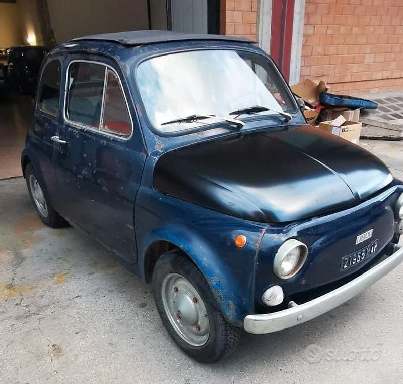 Blu Usata 1970 Fiat 500 Due volumi | 2150 € - Immagine 1/4
