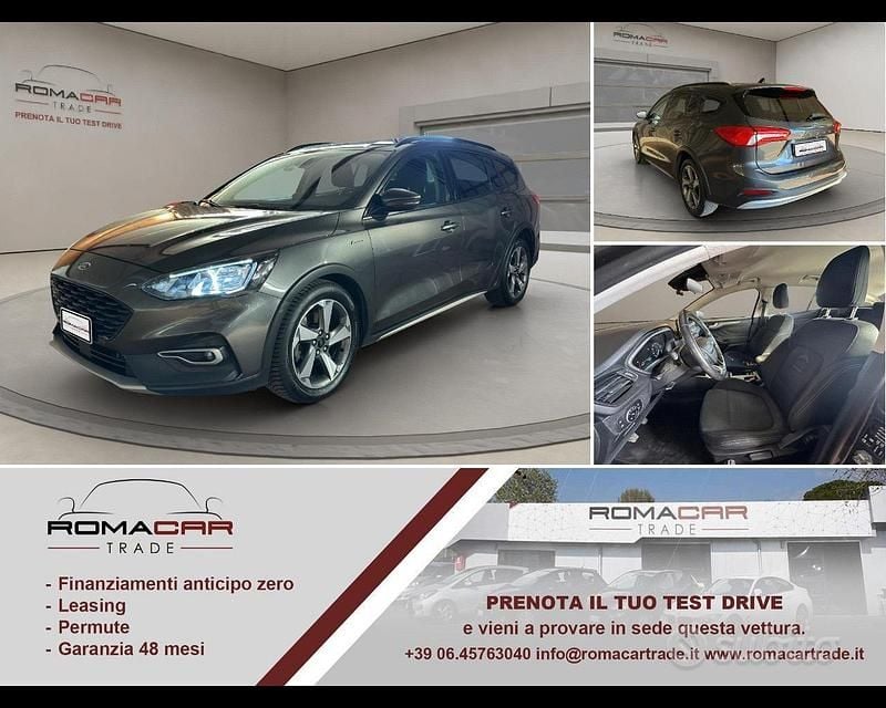 Grigio met Usata 2019 Ford Focus Active Station wagon | 10.980 € (Buon prezzo) - Immagine 1/4