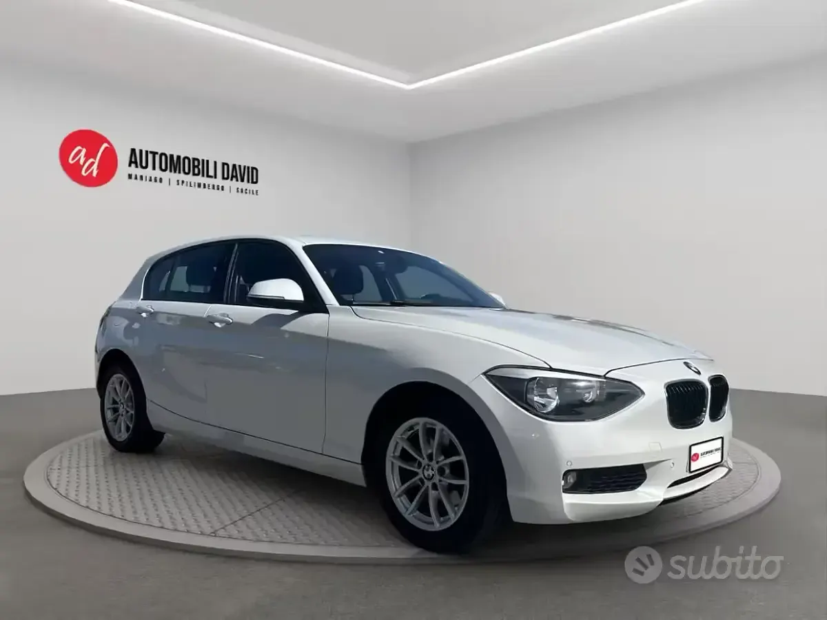 Usata BMW 118 Efficient Dynamics 170 CV (125 kW) 2014 Bianco Utilitaria