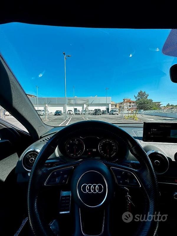 Usata Audi A3 S-Line 184 CV (135 kW) 2017 Nero Berlina