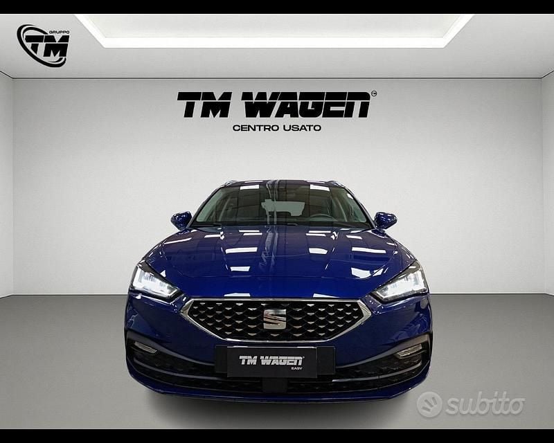 Usata Seat Leon 150 CV (110 kW) 2021 Blu Station wagon