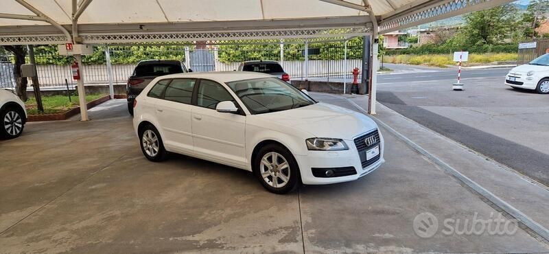 Usata Audi A3 Ambition 90 CV (66 kW) 2010 Bianco Utilitaria