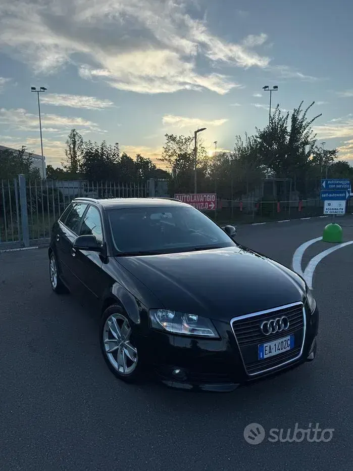 Usata Audi A3 140 CV (102 kW) 2011 Nero Utilitaria
