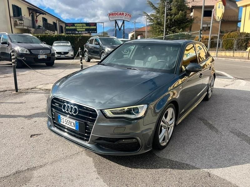 Usata Audi A3 S-Line 184 CV (135 kW) 2013 Grigio Berlina