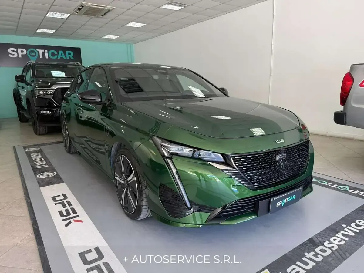 Usata Peugeot 308 GT 131 CV (96 kW) 2022 Verde Berlina