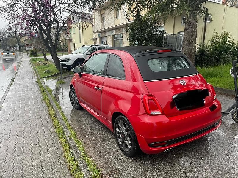 Rosso Usata 2016 Fiat 500S Sport Cabrio | 9100 € - Immagine 1/3