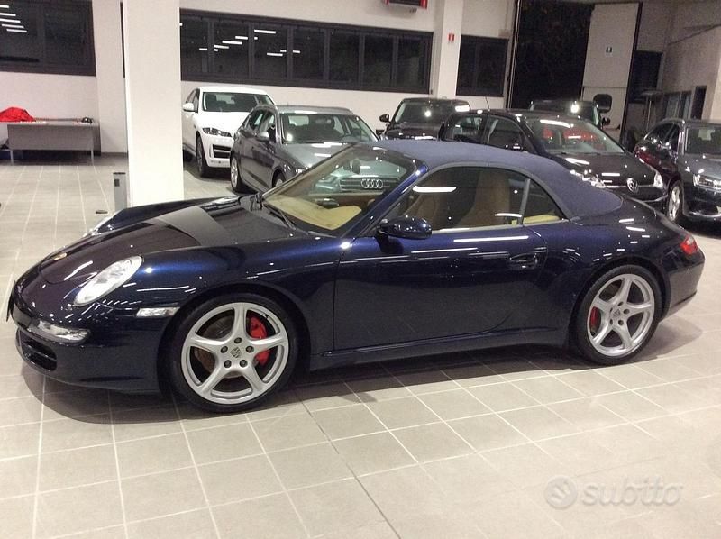 Usata Porsche 911 Carrera S Cabriolet 355 CV (261 kW) 2006 Blu/azzurro Cabrio