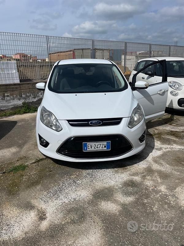 Usata Ford C-MAX Titanium 115 CV (84 kW) 2014 Bianco Monovolume