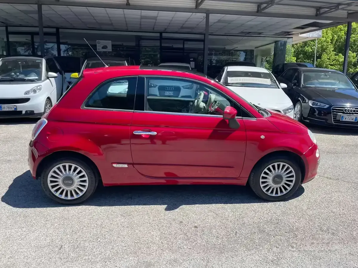 Usata Fiat 500 Lounge 69 CV (50 kW) 2009 Rosso Cabrio