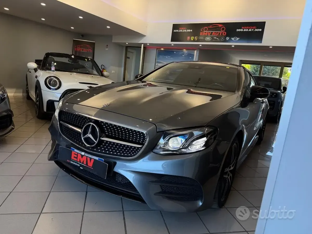 Usata Mercedes E220 Premium Plus 194 CV (142 kW) 2019 Grigio Coupé