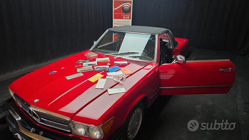 Occasion Mercedes 560 265 ch (194 kW) 1987 Rouge Cabriolet