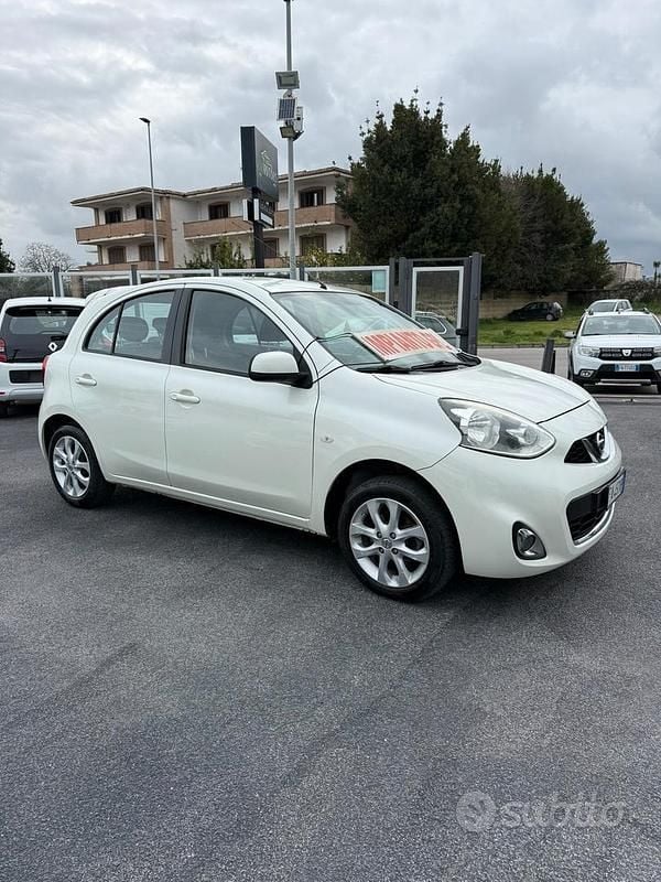 Usata Nissan Micra Acenta 80 CV (58 kW) 2015 Bianco Utilitaria
