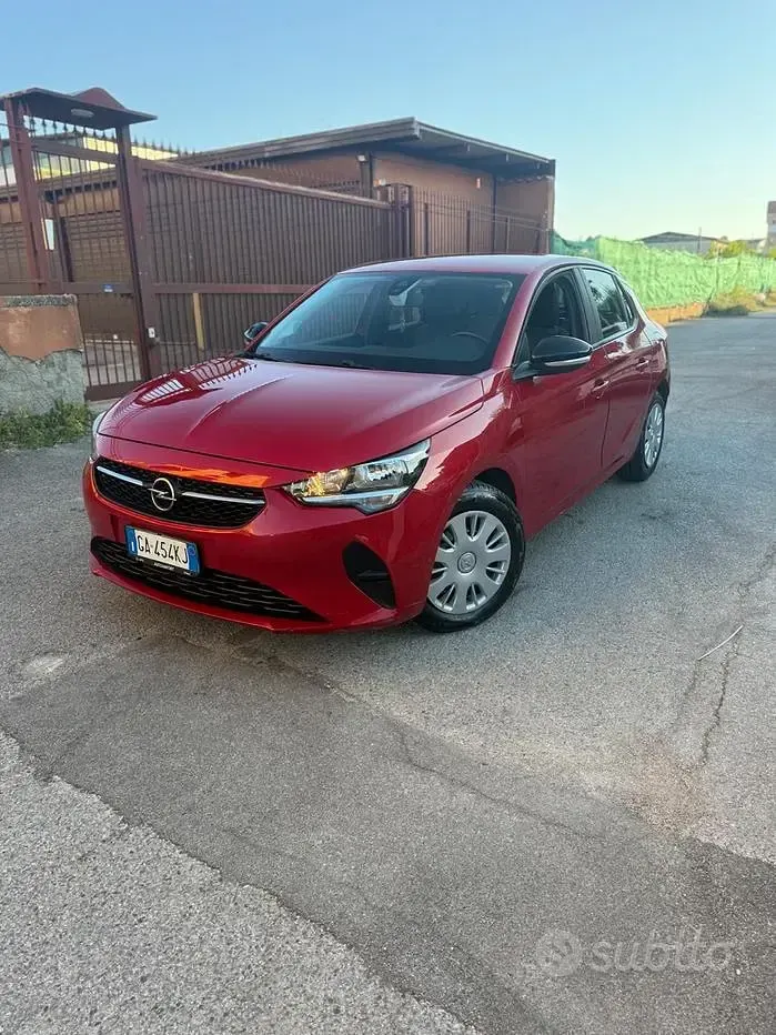 Usata Opel Corsa Elegance 75 CV (55 kW) 2020 Rosso Utilitaria