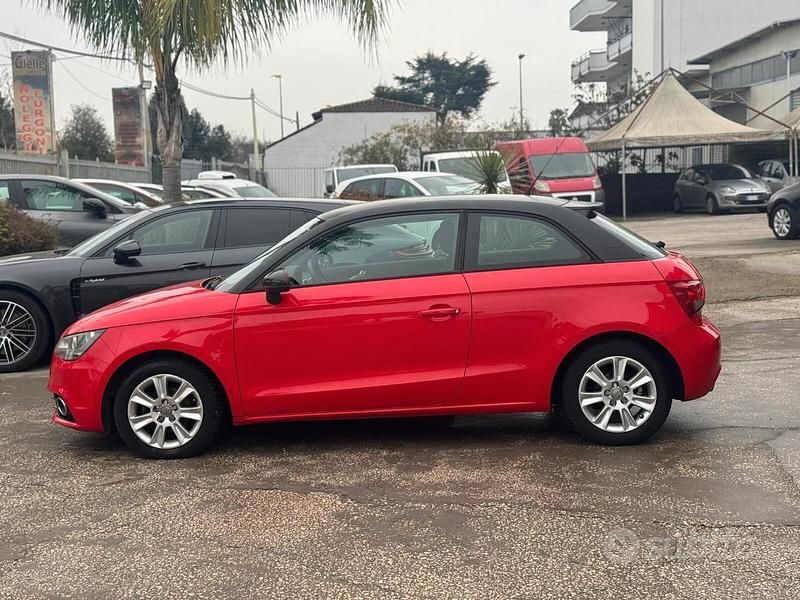 Usata Audi A1 Attraction 85 CV (62 kW) 2012 Rosso Utilitaria