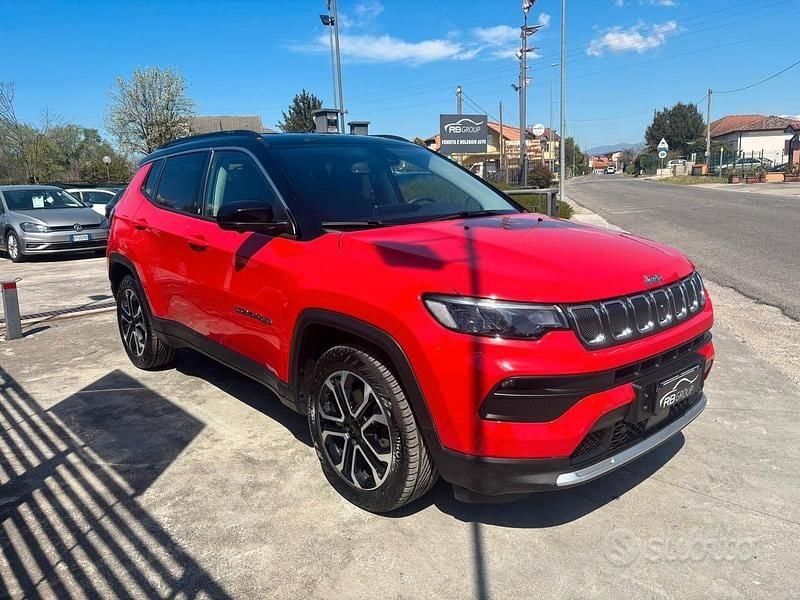 Usata Jeep Compass Limited 130 CV (95 kW) 2022 Rosso SUV