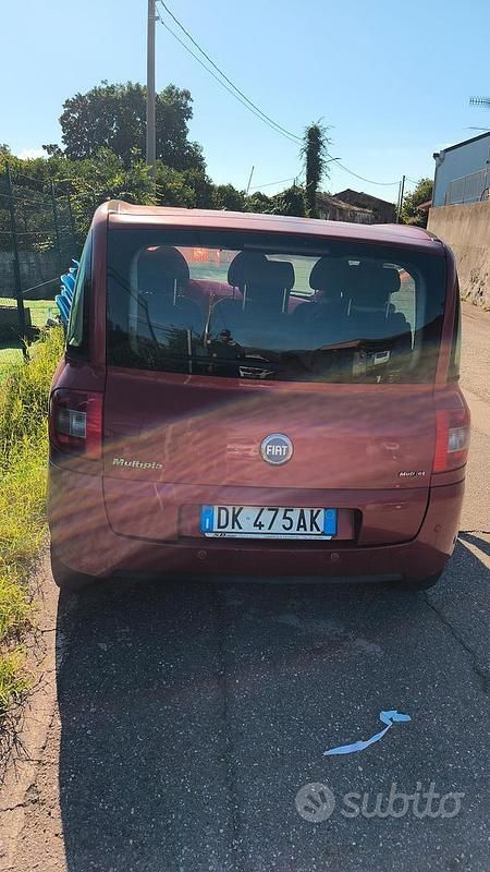 Usata Fiat Multipla 116 CV (85 kW) 2007 Rosso Monovolume