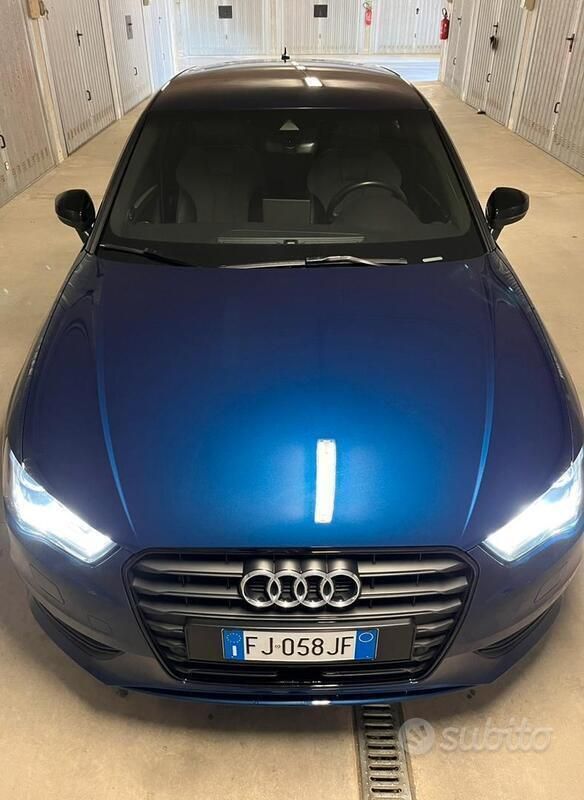 Usata Audi A3 S-Line 150 CV (110 kW) 2017 Blu/azzurro Coupé