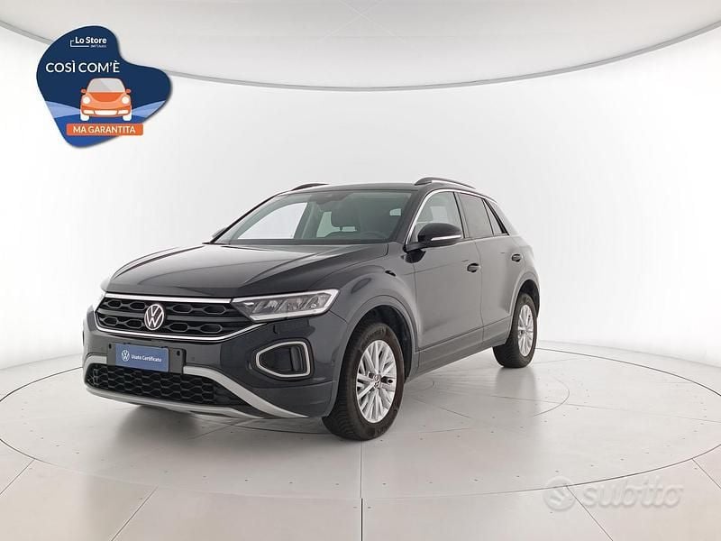 Deep black perlato Usata 2022 VW T-Roc Life SUV | 21.000 € (Buon prezzo) - Immagine 1/4