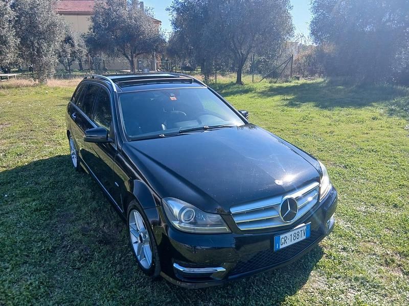 Usata Mercedes C250 Avantgarde 204 CV (150 kW) 2012 Nero Station wagon