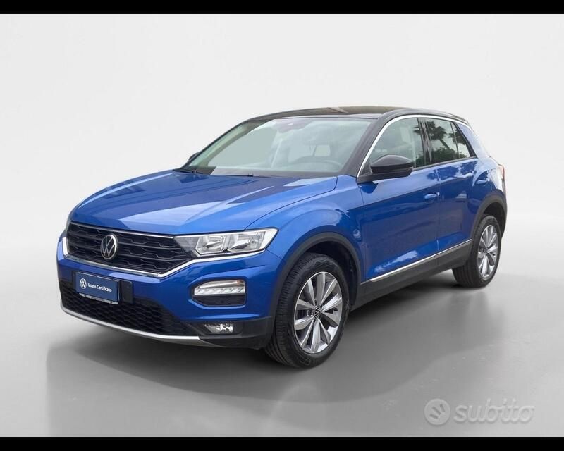 Blu ravenna Usata 2022 VW T-Roc Style SUV | 19.900 € (Buon prezzo) - Immagine 1/4