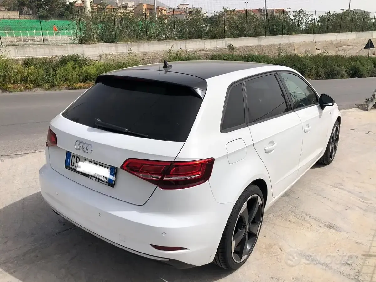 Usata Audi A3 S-Line 116 CV (85 kW) 2018 Bianco Berlina