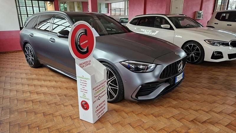 Usata Mercedes C43 AMG Premium 408 CV (300 kW) 2023 Grigio selenite magno manufakt Station wagon