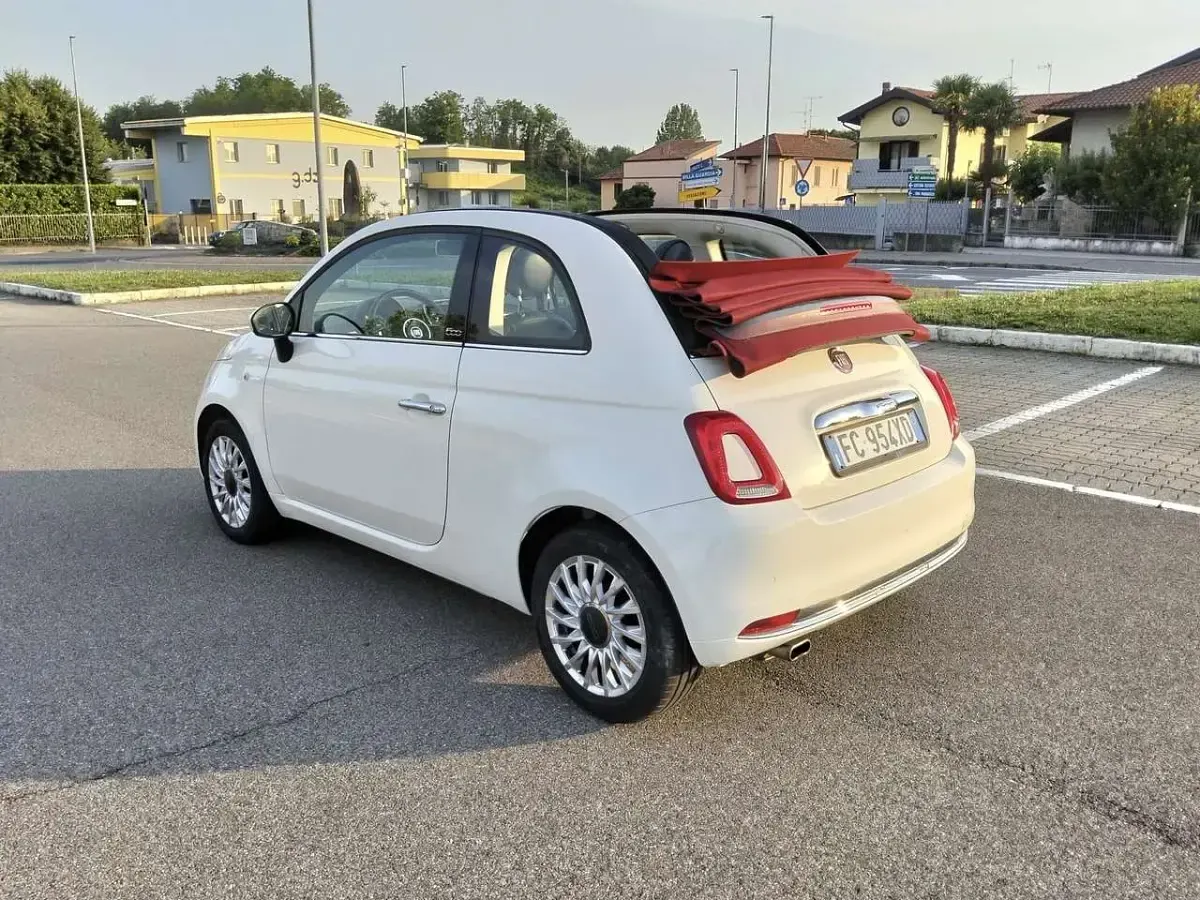 Usata Fiat 500C Lounge 69 CV (50 kW) 2016 Bianco Cabrio