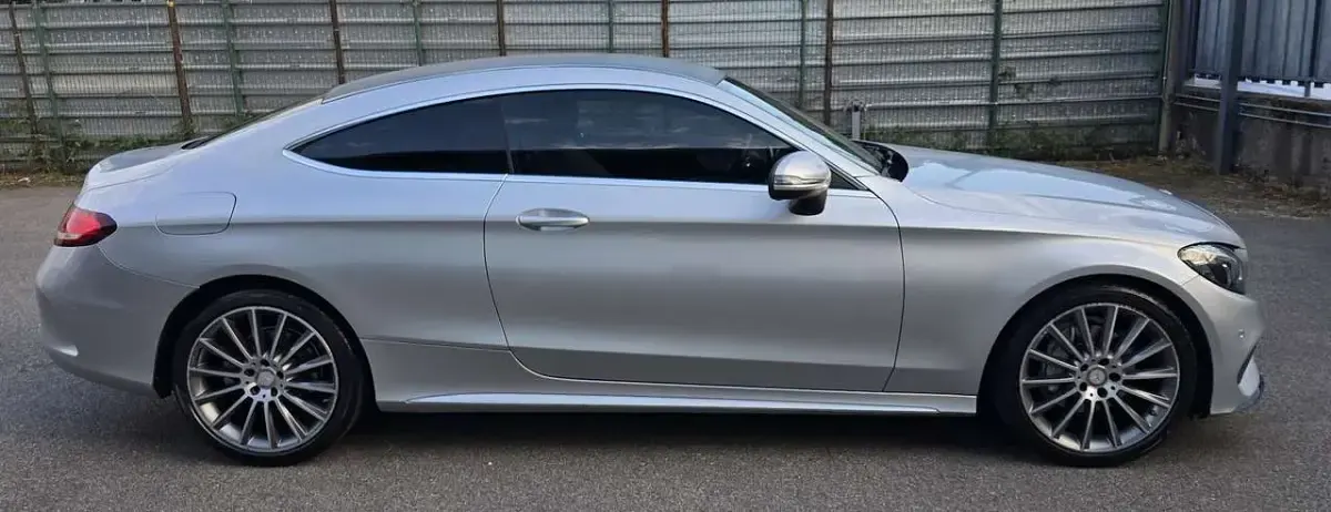 Second-hand Mercedes C220 Premium Plus 170 CP (125 kW) 2016 Gri Coupe