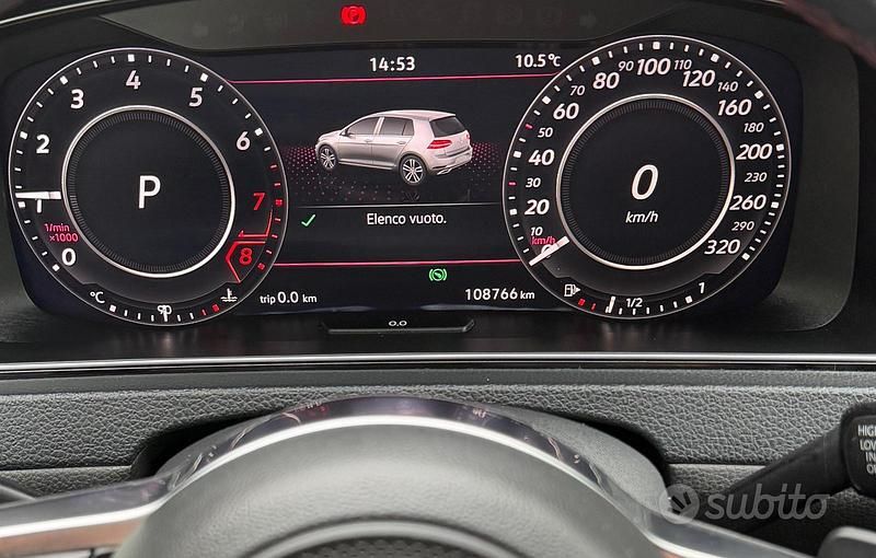 Usata VW Golf VII GTI 245 CV (180 kW) 2019 Blu Berlina