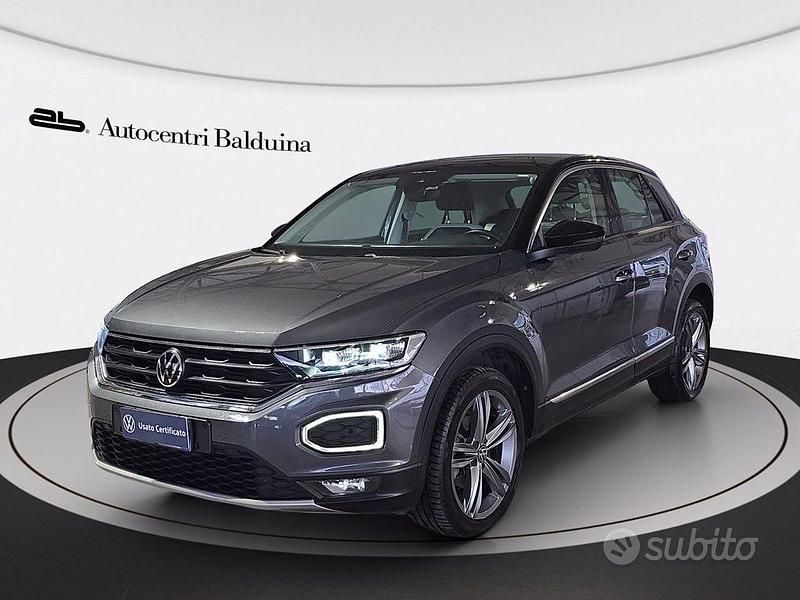 Usata VW T-Roc Sport 150 CV (110 kW) 2021 Grigio indyum/tetto nero SUV