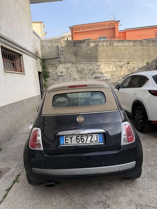 Usata Fiat 500C Lounge 75 CV (55 kW) 2010 Nero Cabrio