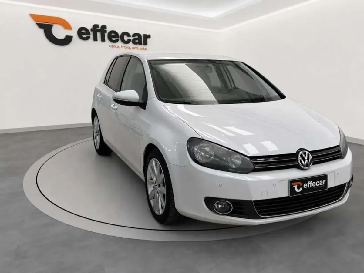 Usata VW Golf VI Highline 140 CV (102 kW) 2011 Bianco Utilitaria