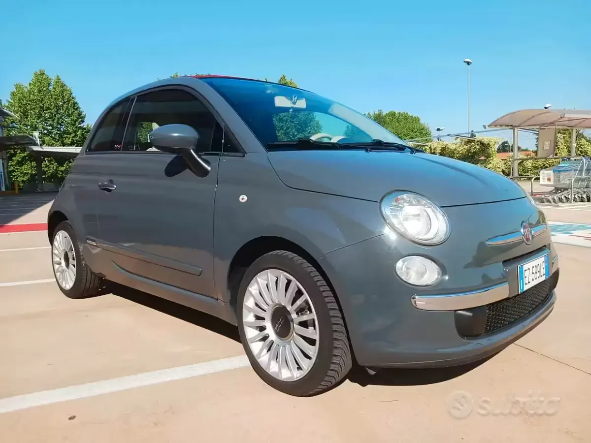 Usata Fiat 500C 69 CV (50 kW) 2015 Grigio Cabrio