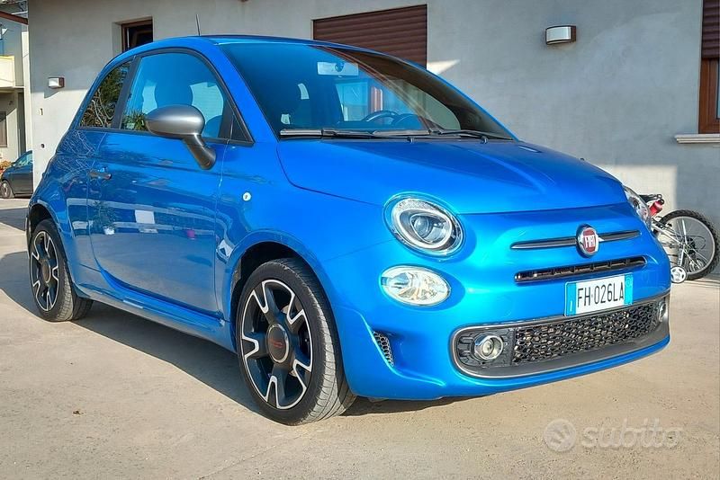 Usata Fiat 500S 95 CV (69 kW) 2017 Blu Berlina